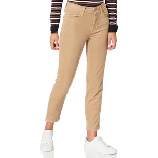 7 For All Mankind Damen Hose The Straight Crop Corduroy Sandcastle