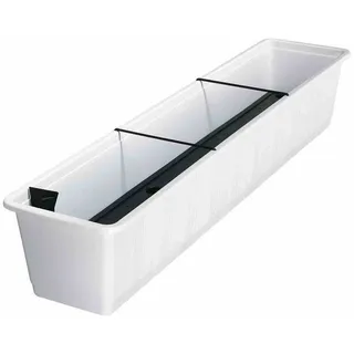 Geli Bewässerungskasten Balkonkasten Aqua Green 100 cm weiß Wasserstandsanzeige