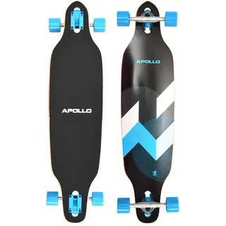 Apollo Flex Longboard Kinder ab 6 Jahre & Erwachsene, ABEC Bearings | Drop-Through Longboard mit High Speed ABEC Kugellagern: Komplettboard für Kinder & Erwachsene bis 100 kg, Cruiser