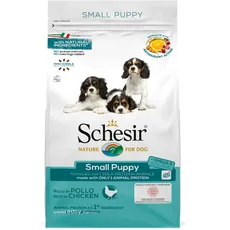 Schesir Dog Small Puppy Huhn, Hundefutter trocken für Welpen, Beutel, 2 kg