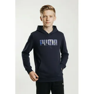 Puma Ess Logo Lab Story 2 Kapuzenpullover - New navy), - 7-8 Jahre