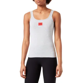 HUGO Damen Vest Red Label Top, Medium Grey33, L EU