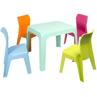 Garbar Jan 2 Kindersitzgruppe Tisch Mit Stühlen - Multicolour - One Size