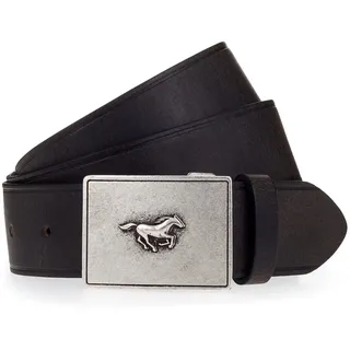 Mustang MUSTANG, Koppelgürtel Mit charakteristischer Koppelschließe, im Vintage-Look, 4 cm,