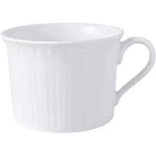 Villeroy und Boch Cellini Cappuccinotasse, Premium Porzellan | Porzellan-Frühstückstasse, großzügige Größe bietet Platz für eine gemütliche Mahlzeit am Morgen