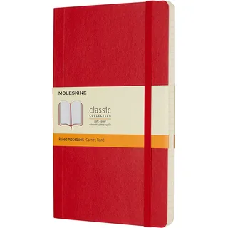 Moleskine Notizbuch Classic Collection ca. DIN A5 liniert, scharlachrot Softcover 192 Seiten, 1 St.