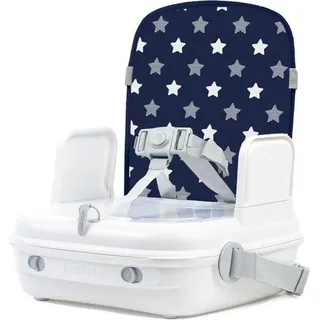 Leicht zusammenklappbarer Kindersitz für den Esstisch – Verstellbarer Sicherheitsgurt – Marineblau - Blau