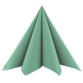 Sovie Horeca Serviette in EUKALYPTUS aus Linclass Airlaid, 40 x 40cm, 1/4 Falz, 50 Stück, hochwertige Einwegservietten für Gastronomie Hotel Catering und elegante Tischdekoration