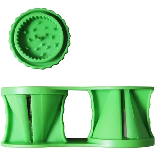 Fackelmann Gemüseschneider 2in1 Gemüsespaghetti Gemüsehobel Spiralschneider (Farbe: grün), Menge: 1 Stück