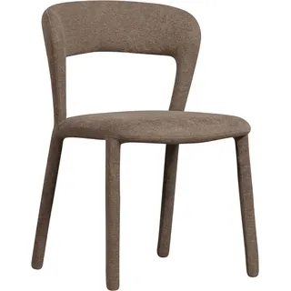 Woood Esszimmerstuhl Noble Stoff grau 2er Set