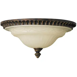 Elstead Lighting Deckenleuchte , Braun , Metall, Glas , 15.2 cm , Grüner Punkt, RoHS , Lampen & Leuchten, Innenbeleuchtung, Deckenleuchten, Deckenleuchten