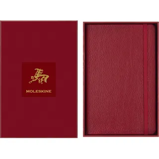 Moleskine Das Jahr des Pferdes Vegea Notizbuch L/A5, liniert, weicher Einband, Rot, mit Box