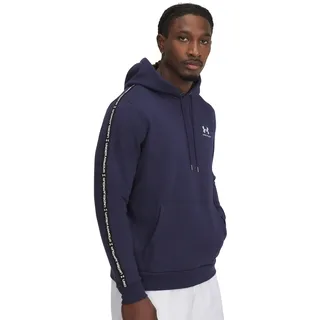 Under Armour Herren Kapuzenpullover UA Icon Fleece HD Taping 1389356-410 L - Midnight Navy - L