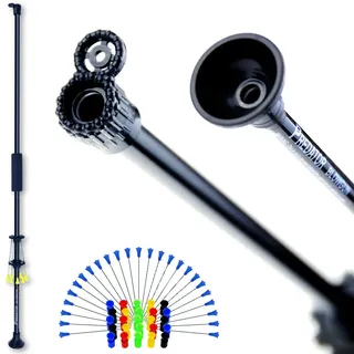 PREDATOR 36 Zoll Präzision Sport BLASROHR, 25 Trainings Darts & 25 Profi Pfeile, inkl. Rohr-Magazin.40 Caliber/Flugzeug-ALU/Made in USA