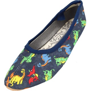 Beck Unisex Kinder Dinosaurus Gymnastikschuhe, Blau, 30 EU