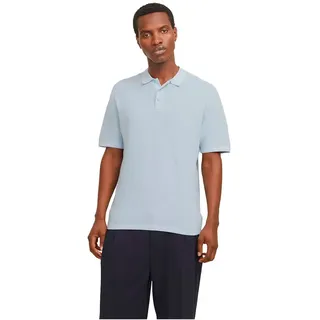 Jack & Jones George Kurzarm-poloshirt - Chambray Blue / W Cloud Dancer - XL