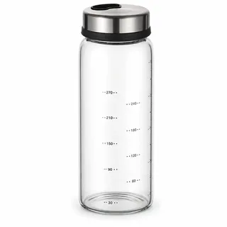 DOITOOL Gewürzstreuer Aus Glas, 300 ml, Edelstahl, Salzstreuer | Drehbarer Streuer für Pfeffer, Salz, Zucker und trockene Gewürze, geeignet für Küche, Esstisch, Grill und Gastronomie