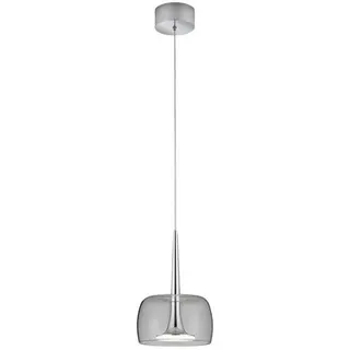 Helestra Led-Hängeleuchte , Chromfarben , Metall, Kunststoff, Glas , 24-200 cm , Lampen & Leuchten, Innenbeleuchtung, Hängeleuchten, Pendelleuchten