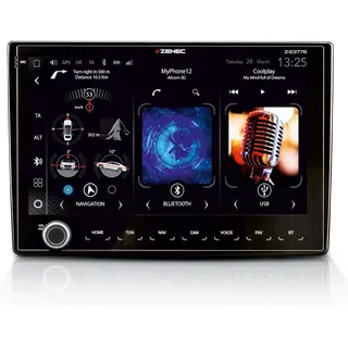 Zenec Z-E3776 9 Zoll Multimediasystem mit Touchscreen, Wireless Android Auto/Apple CarPlay, DAB+, USB