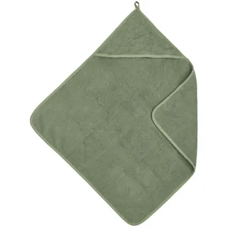 MEYCO Baby Kapuzenbadehandtuch Frottee - 75x75cm - Babyhandtuch - 100% Baumwolle - Oeko Tex Zertifiziert - kuschelig weich - feuchtigkeitsabsorbierend & schnell trocknend - Waldgrün