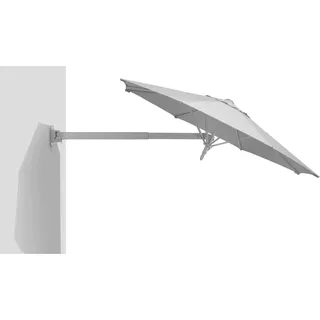 Schneider Ampelschirm Muro Ø 250 cm Silber-Grau mit Handöffner