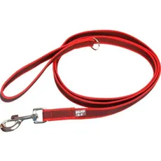 Julius-K9 C&G - Super-grip leash red/grey 20mm/2.0m with handle