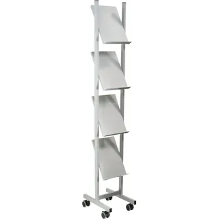 Helit H6813399 Zeitschriftenständer Metall grau