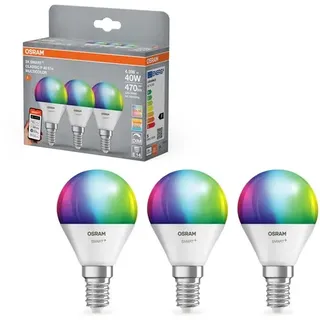 Osram SMART+ frosted mini-ball 470lm 4.9W/RGBW (40W) frosted E14 3-pack