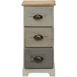 Mobili Rebecca Nachttisch Mehrfarbig, Holz, 25x62x29 cm Schlafzimmer, Nachttische