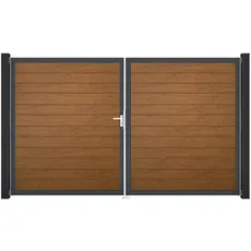 Bild Basicline schmal Golden Oak Rahmen 306 cm x 180 cm DIN Links