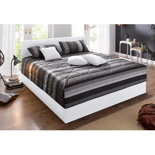 Westfalia Schlafkomfort Polsterbett »"Davos", OTTOs Choice! Topseller« inkl. Bettkasten bei Ausführung mit Matratze weiß