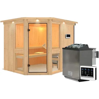 Amelia 3 inkl. 9 kW Ofen + Steuergerät Easy Bio + Dachkranz