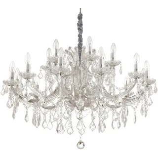 Kronleuchter , Chromfarben , Glas , 88-170 cm , Lampen & Leuchten, Leuchtenserien