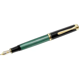 Pelikan Souverän M400 Kolbenfüller schwarz/grün/gold M (mittel)