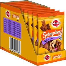 Bild von Schmackos Multimix Fleischstreifen Hundesnacks Hundeleckerli 4 Sorten, 180 Stück
