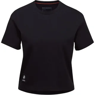Mammut Massone T-Shirt mit kurz geschnittenem Aufnäher für Damen, schwarz S