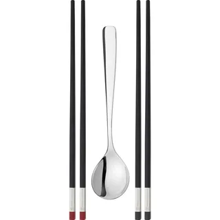 Zwilling Chopstick-Set, klein 5-tlg, mattiert/poliert - Schwarz