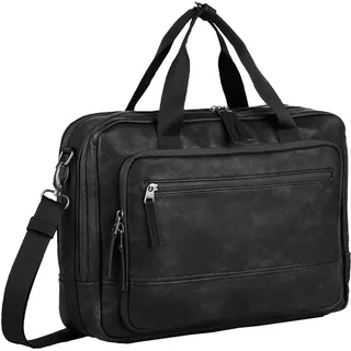 CAMEL ACTIVE Herren, Traces Business Tasche mit gepolstertem Laptopfach schwarz, Menswear-L