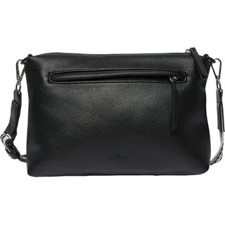 s.Oliver Umhängetasche Crossbody Bag Grey / Black schwarz - Schwarz