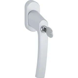 Abschließbarer Fenstergriff Dreh und Kipp 2er Set Aluminium Silber