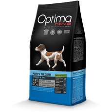 Optima nova - Hundefutter für mittelgroße Welpen Huhn und Reis 12 kg