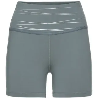 VIVANCE active Shorts Sportshorts mit breiten Bündchen und Druck, blau
