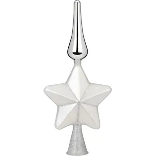 MAGIC by Inge Christbaumspitze »Frosty Silver, Weihnachtsdeko, Christbaumschmuck« mit Stern, Höhe ca. 29 cm, silberfarben
