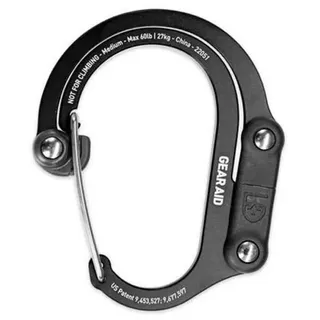 Gear Aid Heroclip® Medium Clip Karabiner - Stealth Black - One Size