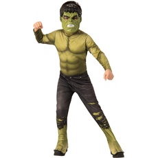 Rubie's Offizielles Kostüm Hulk, Avengers Endgame, klassisch, Kindergröße L, 8-10 Jahre, Körpergröße 147 cm
