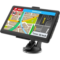 GPS Navigationsgerät für Auto LKW 2024 - Navi 7 Zoll PKW KFZ Navigation mit Europa UK 52 Karten, Lebenslang kostenloses Kartenupdate, POI Blitzerwarnung Spracheführung Fahrspurassistent Testsieger