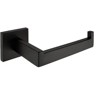 CASEWIND Toilettenpapierhalter Schwarz Matt, Klopapierhalter Wandmontage, Klorollenhalter Edelstahl Badezimmer Deko mit Bohren