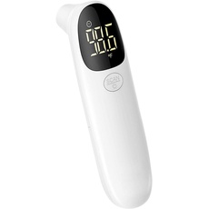 Deltasat Fieberthermometer kontaktlos xs002 I Infrarot Thermometer mit LED-Bildschirmanzeige Fieberalarm & 0,5s-Sofortmessung I Stirnthermometer für Babys Kinder & Erwachsene I Fiebermessgerät