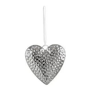 Herz Deko Anhänger gehämmert Ø 14 cm