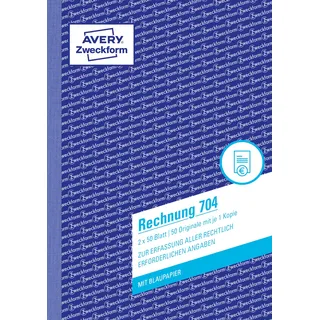 Avery Zweckform 704 A5/2x50Bl